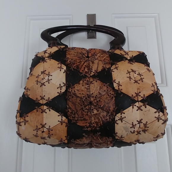 Bags Artistic Teak Wood Handbag Poshmark